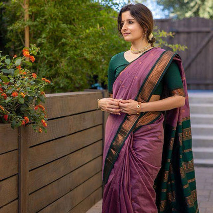 Woven Kanjeevaram, Banarasi Silk Jacquard Soft Silk Saree