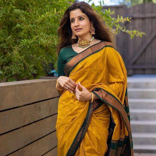 Woven Kanjeevaram, Banarasi Silk Jacquard Soft Silk Saree