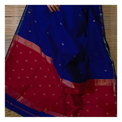 Pure Banarasi Silk Saree Weaved With Zari Comes With Heavy Banarasi Brocade Blouse