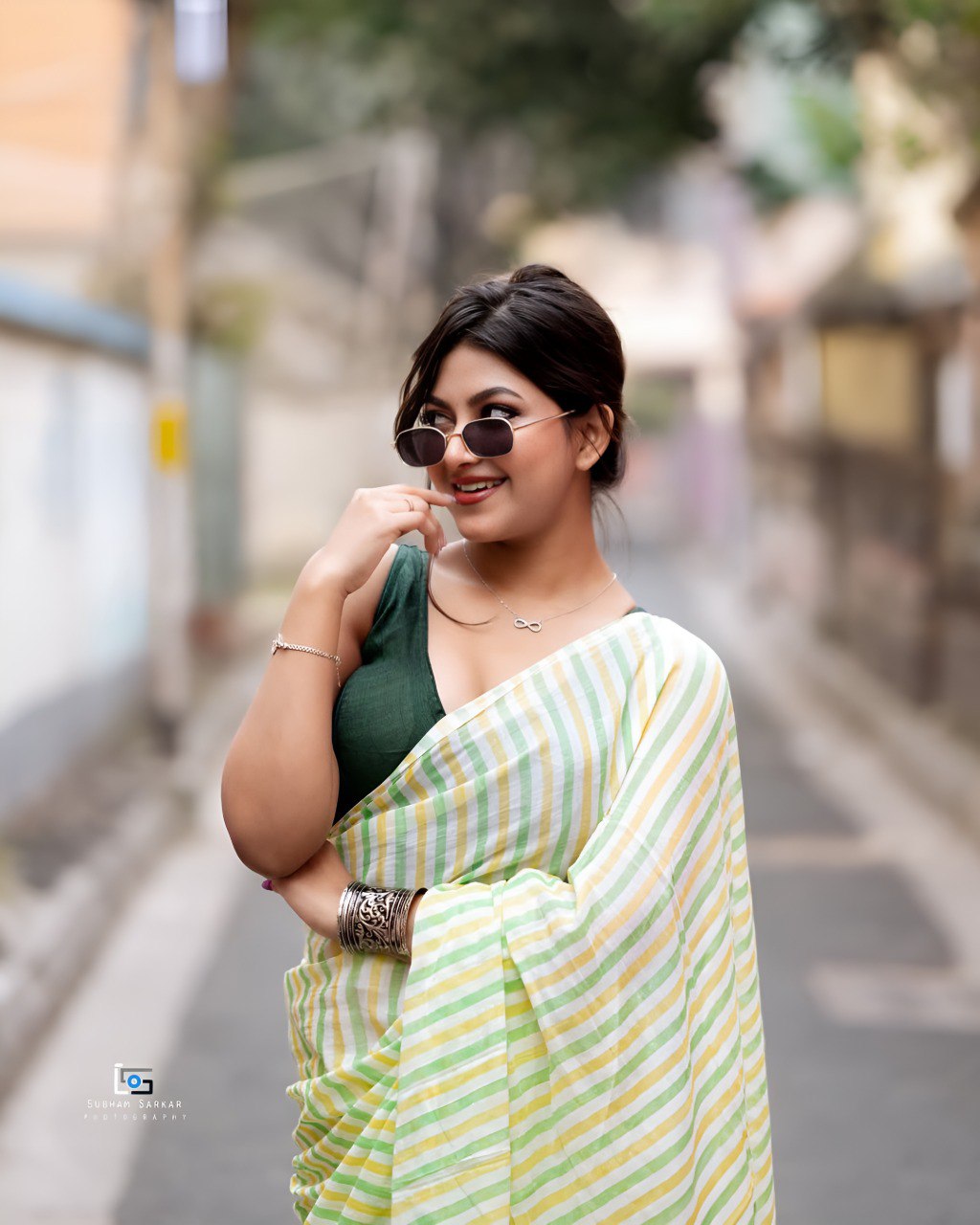 DESIGNER PURE LINEN PRINTED SAREE