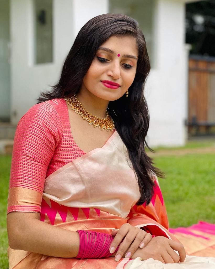 Multi Colour Kanjeevaram Soft Lichi Silk Zari Work With Unstitching Blouse Piece For Women