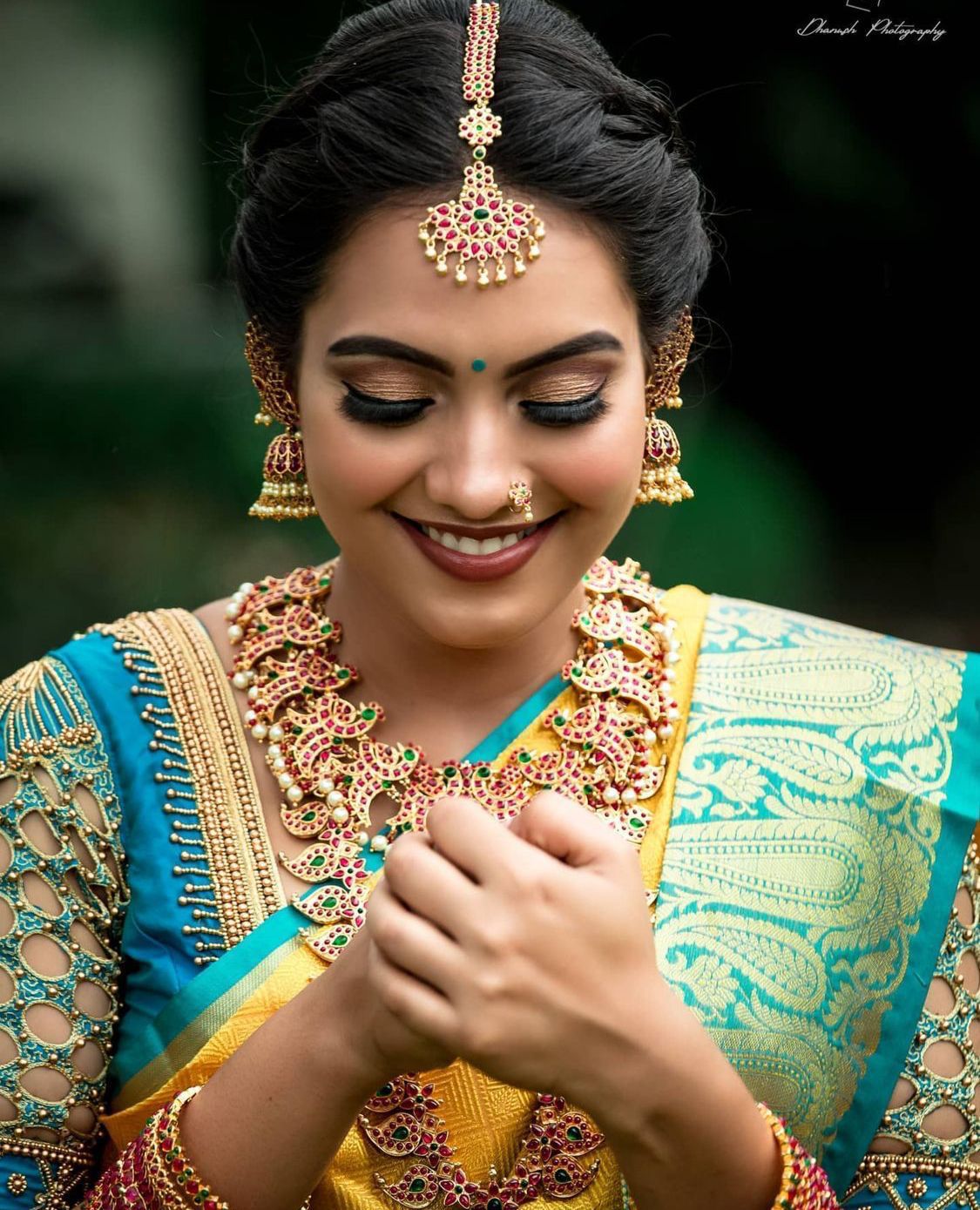 Yellow Soft Lichi Silk Saree Jacquard Work Perfect Classical Wear With Unstitched Blouse Piece