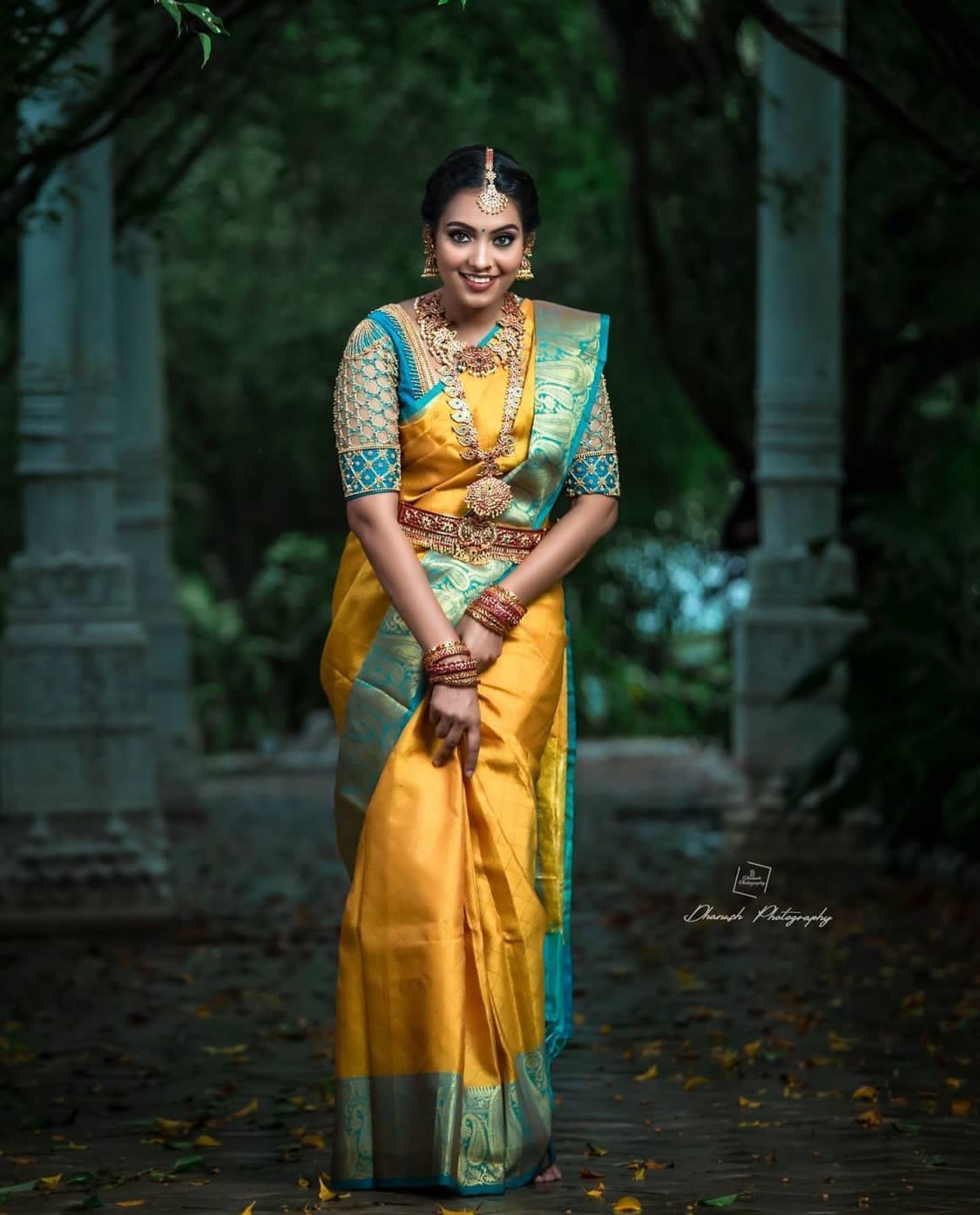 Yellow Soft Lichi Silk Saree Jacquard Work Perfect Classical Wear With Unstitched Blouse Piece