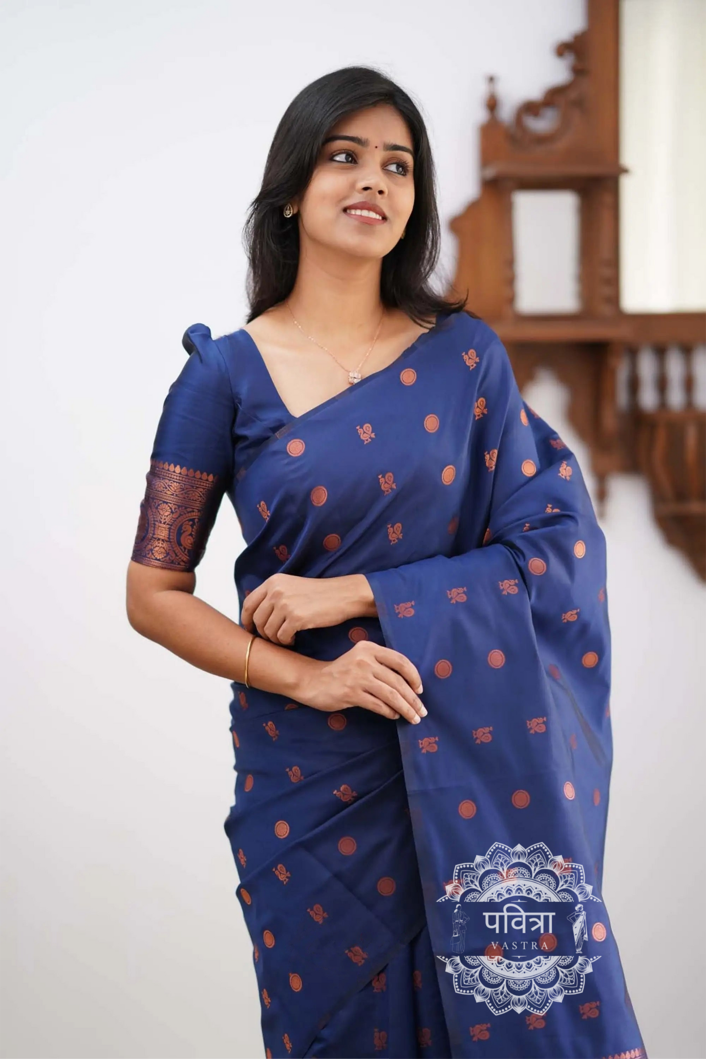 Banarasi Style Pure Kanjivaram Silk Jacquard Kanchipuram Pattu Saree With Un-Stiched Blouse For Women