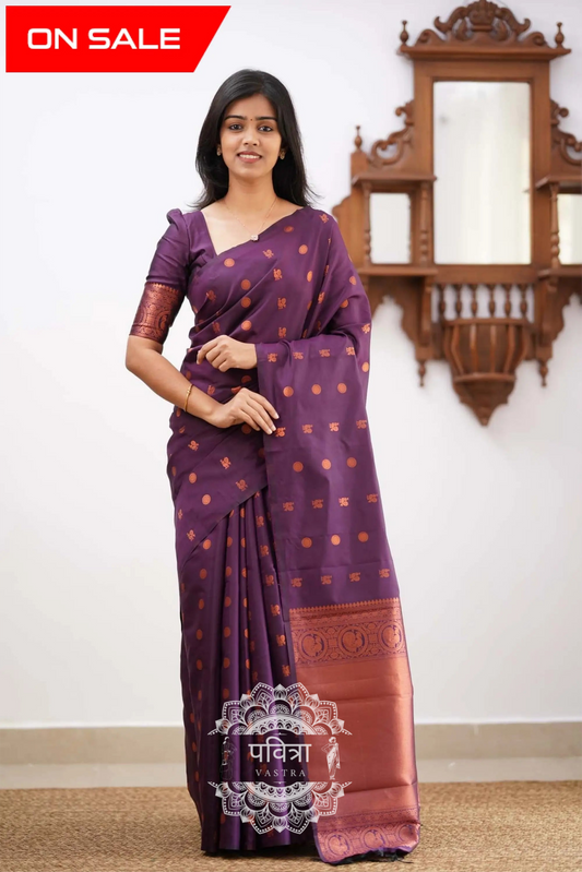 Banarasi Style Pure Kanjivaram Silk Jacquard Kanchipuram Pattu Saree With Un-Stiched Blouse For Women