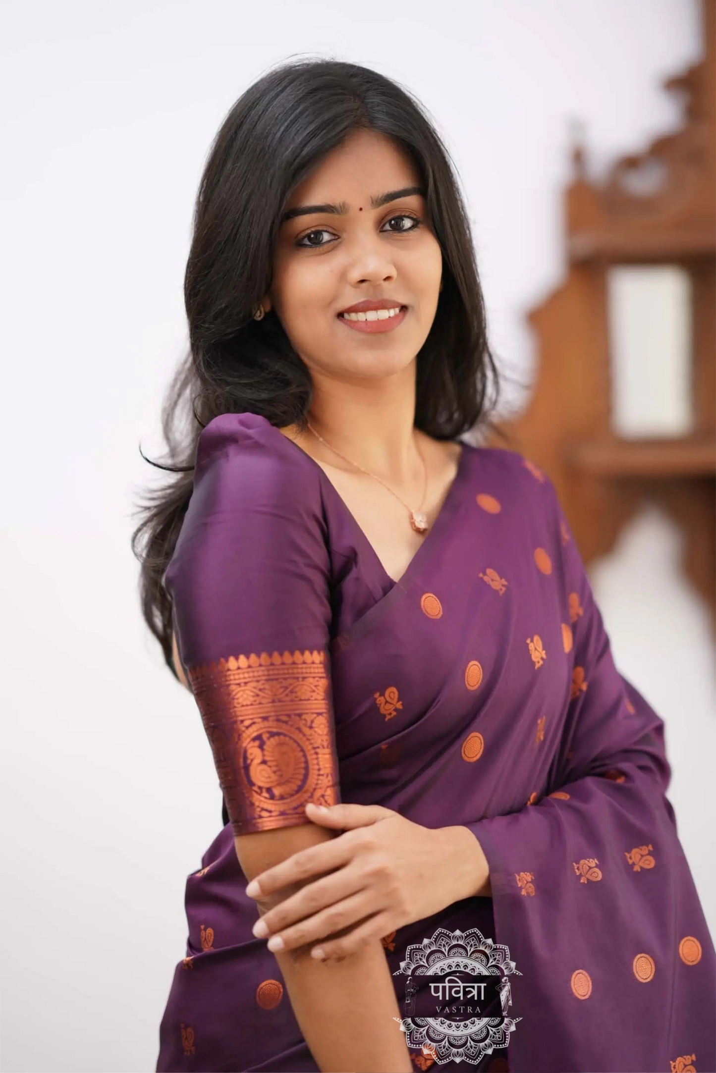 Banarasi Style Pure Kanjivaram Silk Jacquard Kanchipuram Pattu Saree With Un-Stiched Blouse For Women