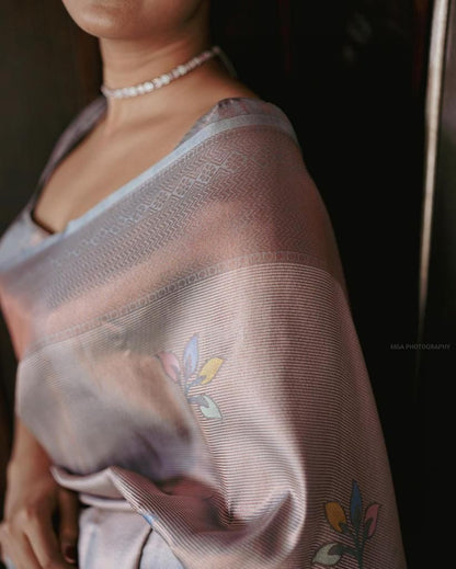 Women's Kanjivaram Soft Silk Sarees With Blouse Piece