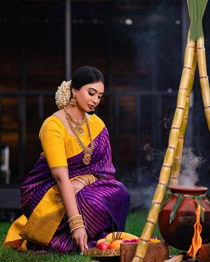 Multi Colour Designer Partywear Fancy Sarees With Unstitching Blouse Piece For Women