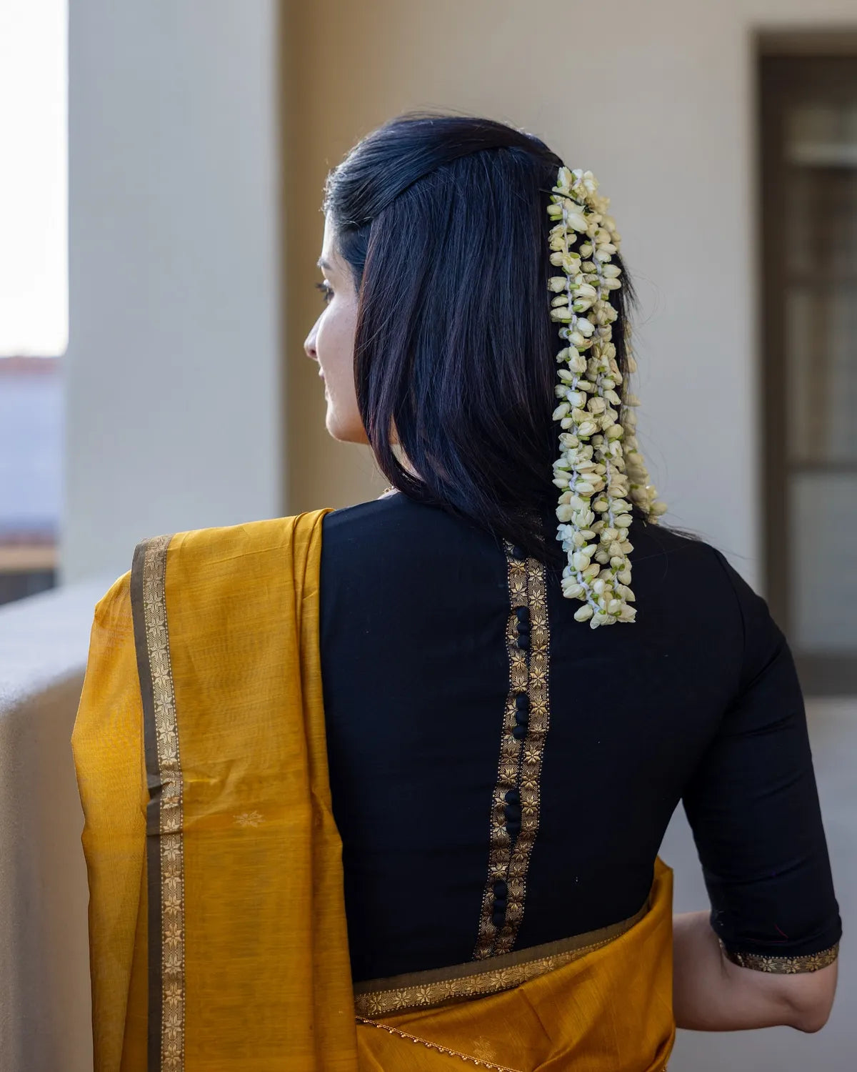 Mustard Yellow Premium Cotton Silk Saree With Classy Blouse And Tassels