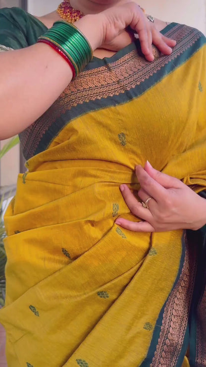 Woven Kanjeevaram, Banarasi Silk Jacquard Soft Silk Saree