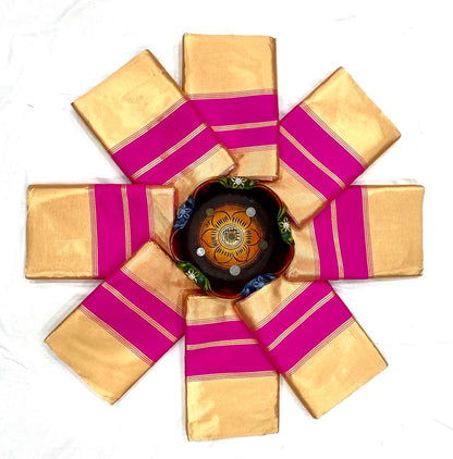 Multi Colour Kanjeevaram Soft Lichi Silk Zari Work With Unstitching Blouse Piece For Women