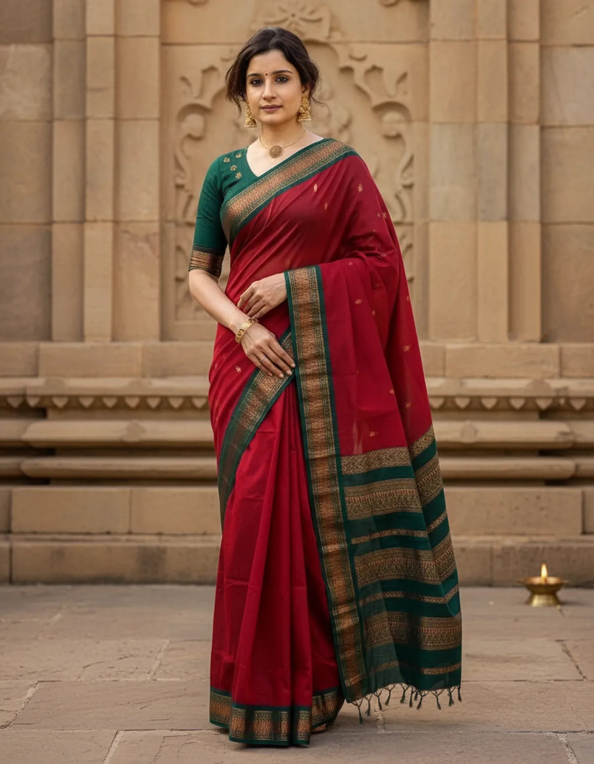 Woven Kanjeevaram, Banarasi Silk Jacquard Soft Silk Saree