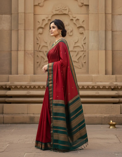 Woven Kanjeevaram, Banarasi Silk Jacquard Soft Silk Saree